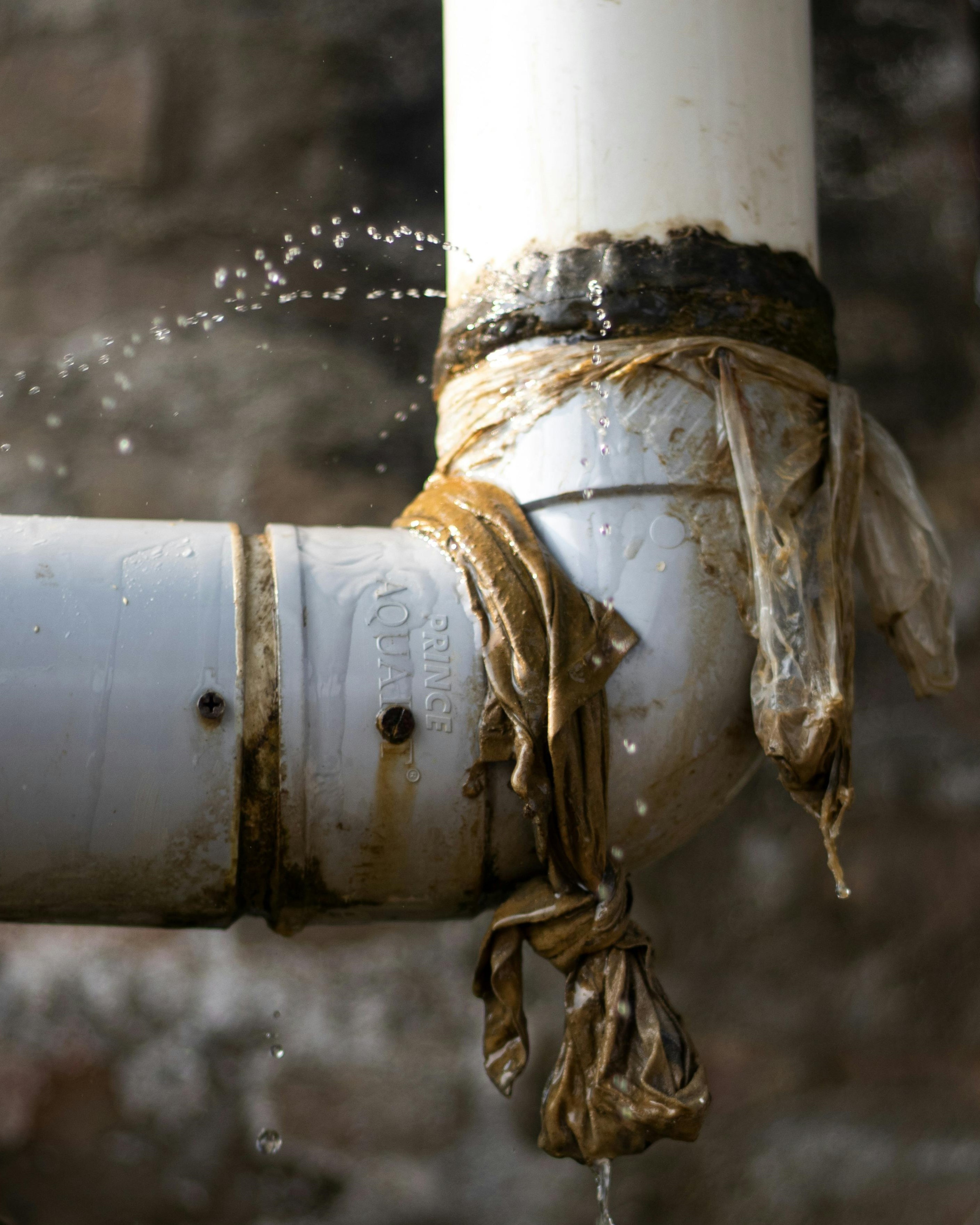 Plumber at work